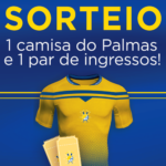 O CBN Tocantins Esportes vai sortear uma camisa do Palmas e um par de ingresso para o jogo entre Palmas x Iporá