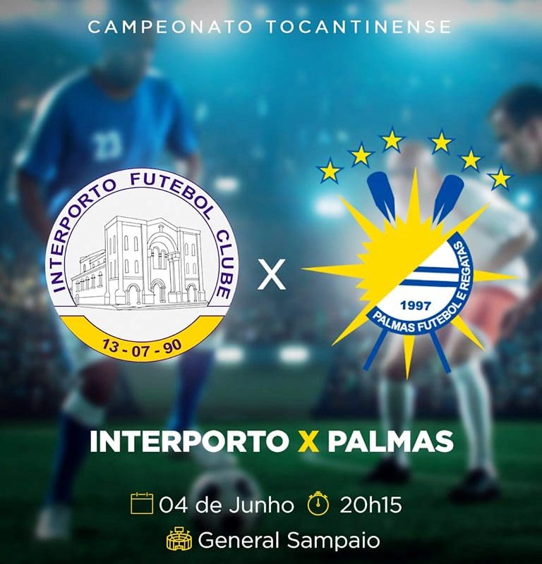 Interporto e Palmas fazem o jogo de ida das semifinais do Campeonato Tocantinense nesta terça-feira, 4, às 20h15, no Estádio General Sampaio