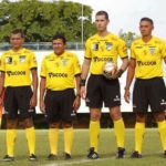 Natal Júnior (E) e Alisson Furtado ( com a bola) vão trabalhar no jogo de ida entre Interporto x Palmas pelo Tocantinense - Arquivo Pessoal